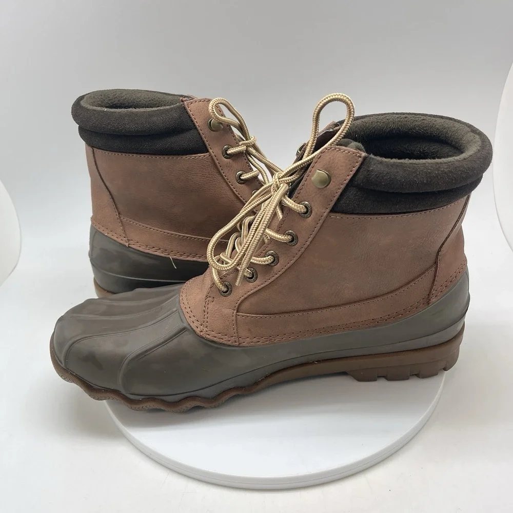 Sperry Boots Mens 12 Brewster Waterproof Boot Dark Tan STS14140 Outdoor Shoes‎